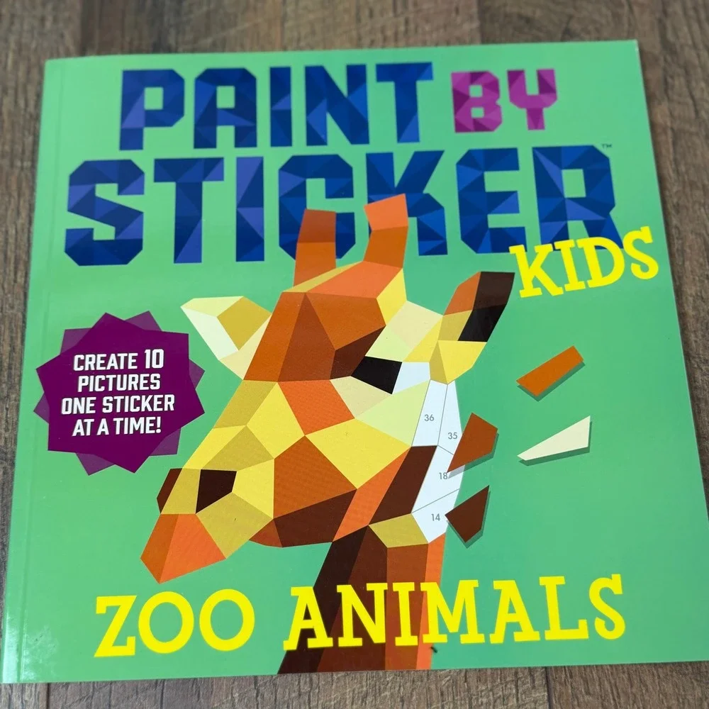 Set of 2 Paint By Sticker Kids Activity Books